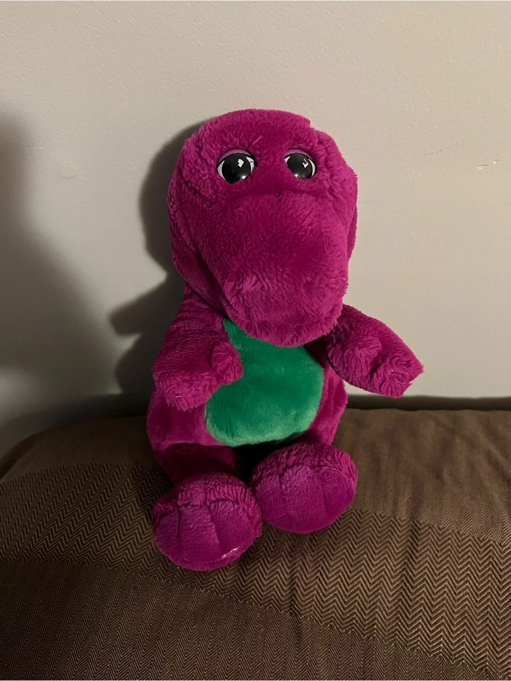Vintage Barney 12” Plush Backyard Gang Dinosaur Closed Mouth